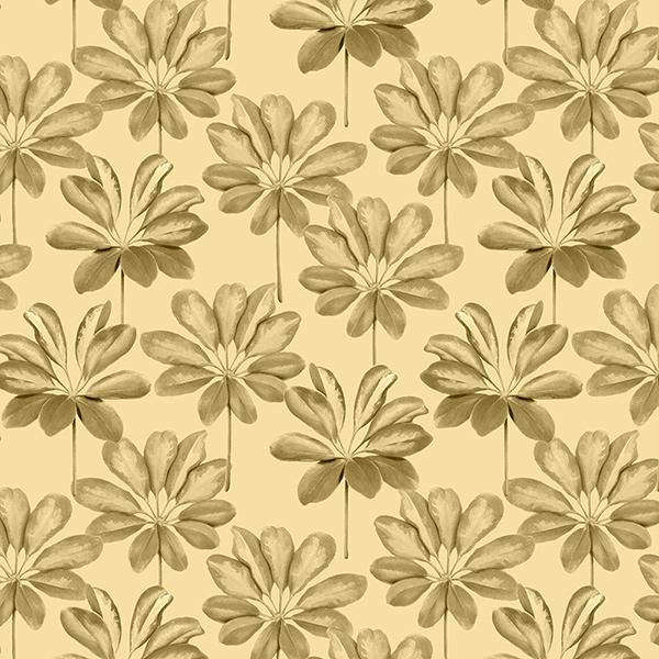 Gold leaves in watercolor style.